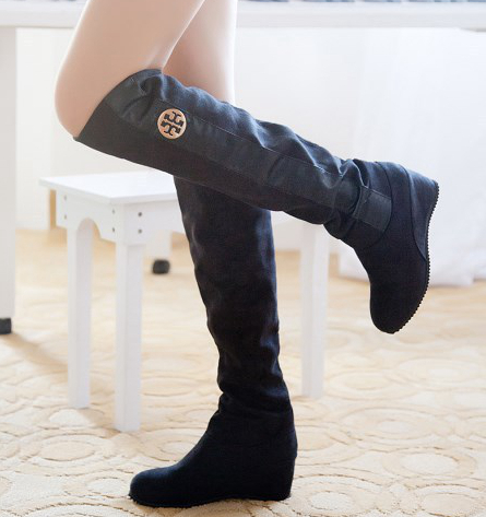 Free-Shipping--ladies-fashion-flat-bottom-boots-for-women-autumn-winter-over-the-knee-high