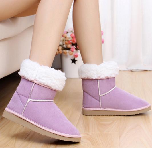 HOT-selling-Fahion-25cm-Height-Winter-women-snow-boots-for-Lady-Beige-Black-Gray-Coffe-Pink