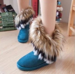 New-Korean-imitation-rabbit-fur-fox-fur-snow-boots-snow-warm-boots-for-women-s-female