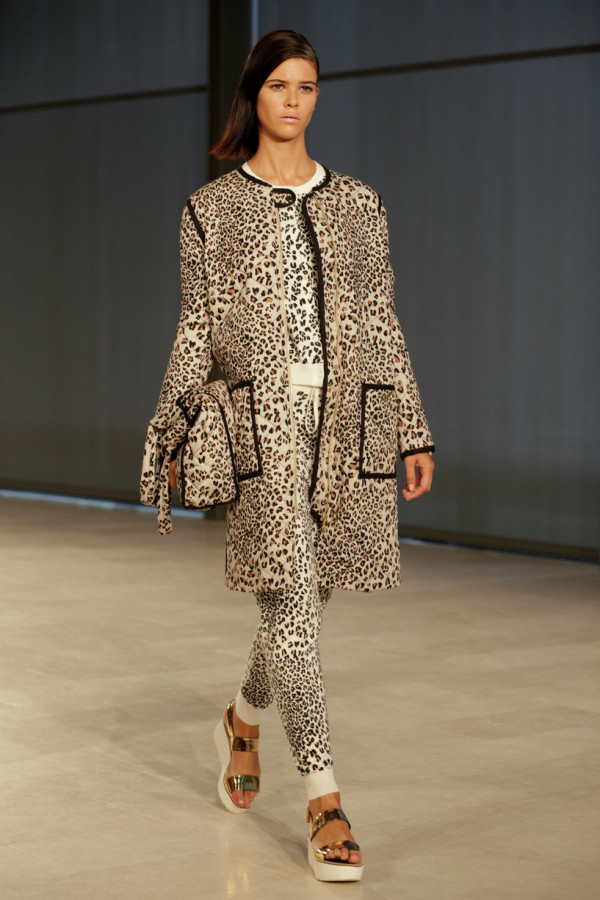 2014-2015 Пальто и куртки с леопардовым принтом  для женщин